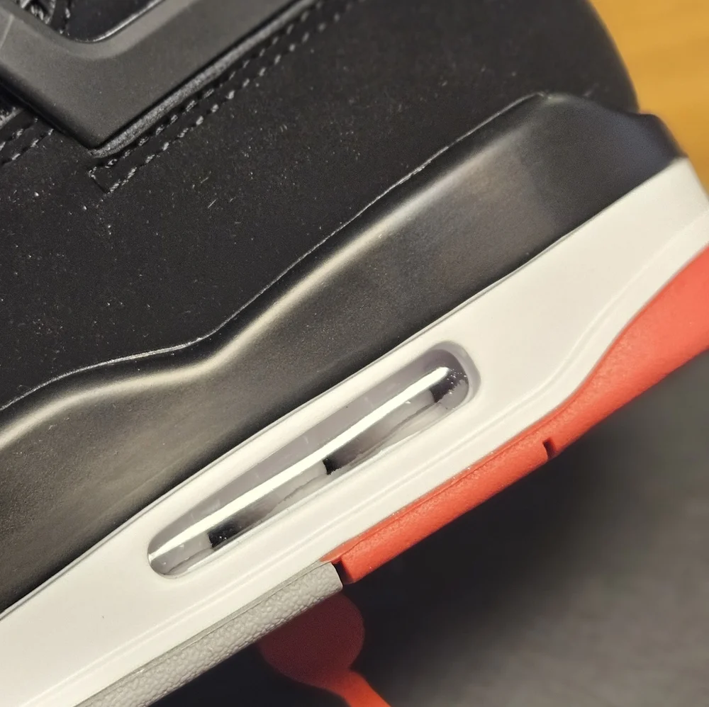 New Jordan Retro Bred 4 Men's Size 13 Shoes - Picture 12 of 13